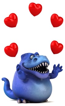 Fun dinosaur - 3D Illustration