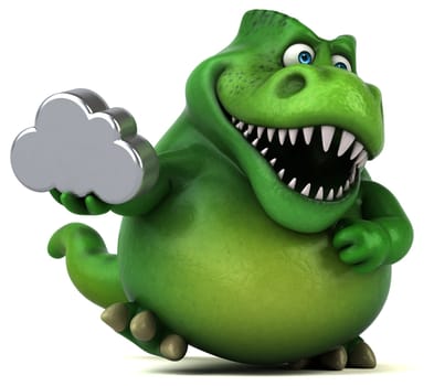Fun dinosaur - 3D Illustration