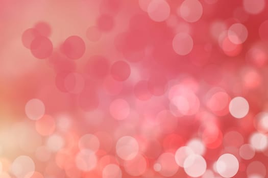 Abstract blurred fresh vivid spring summer light delicate pastel pink orange bokeh background texture with bright circular soft color lights. Beautiful backdrop illustration.