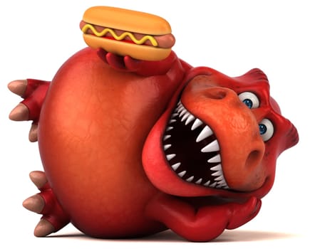 Fun dinosaur - 3D Illustration