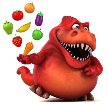 Fun dinosaur - 3D Illustration