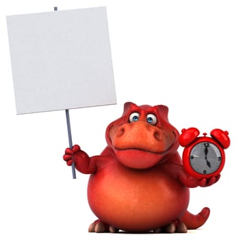 Fun dinosaur - 3D Illustration