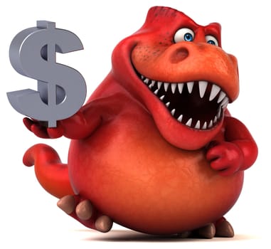 Fun dinosaur - 3D Illustration