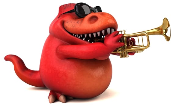 Fun Trex - 3D Illustration