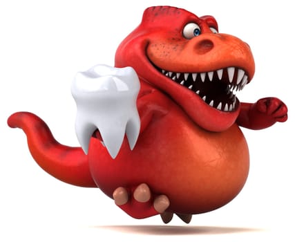 Fun dinosaur - 3D Illustration