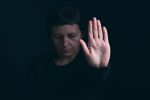 Women violence and abused concept. Stop domestic violence against women and human trafficking.