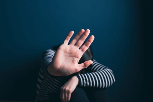 Women violence and abused concept. Stop domestic violence against women and human trafficking.