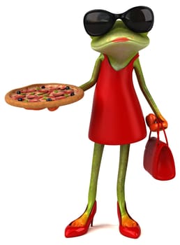 Fun frog - 3D Illustration