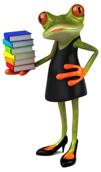 Fun frog - 3D Illustration