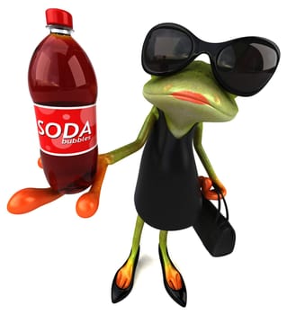 Fun frog - 3D Illustration