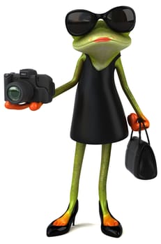 Fun frog - 3D Illustration