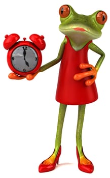 Fun frog - 3D Illustration