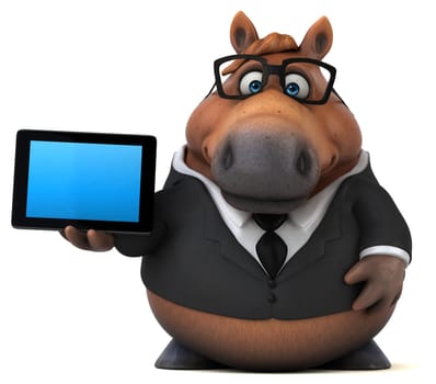 Fun horse - 3D Illustration