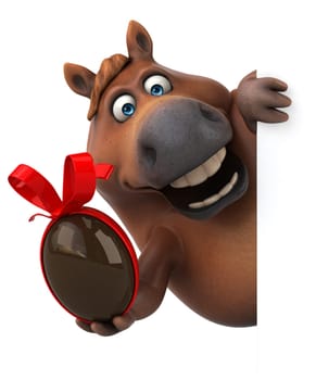 Fun horse - 3D Illustration