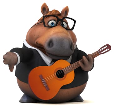 Fun horse - 3D Illustration