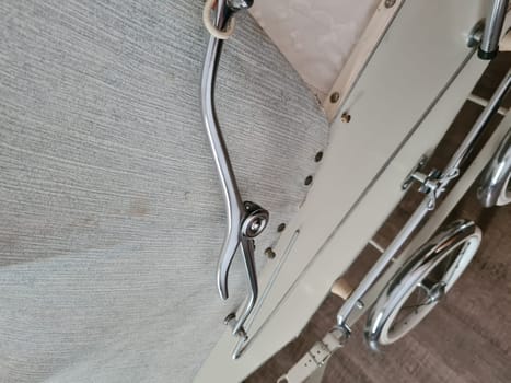 Vintage dusty and damaged Baby Carriage