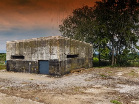 2WW bunker outside in Velbert was the Krupp night glow system