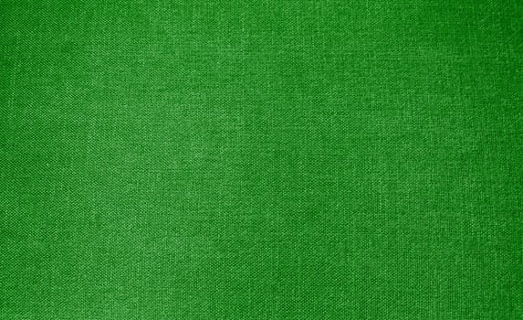 Cloth background texture with green color - Woven texture