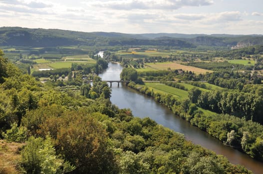 Dordogne seen from Domme in Périgord