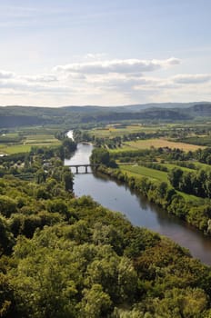 Dordogne seen from Domme in Périgord