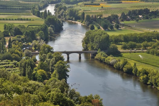 Dordogne seen from Domme in Périgord