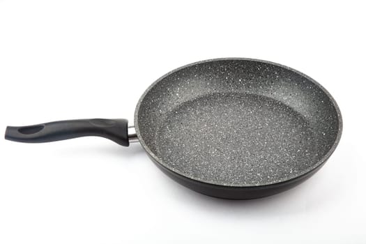 Empty cooking pan isolated over white background