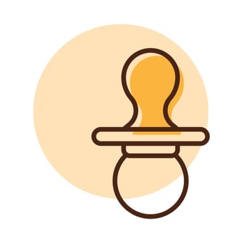 Baby dummy teat vector icon. Graph symbol for children and newborn babies web site and apps design, logo, app, UI