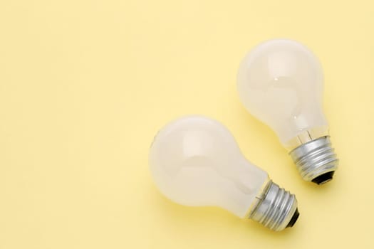 previously used the light bulb on yellow background