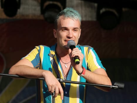 german ESC Attendees 2021 Jendrik Sigwart at the performance CSD 2021 in Magdeburg