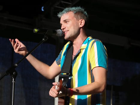 german ESC Attendees 2021 Jendrik Sigwart at the performance CSD 2021 in Magdeburg