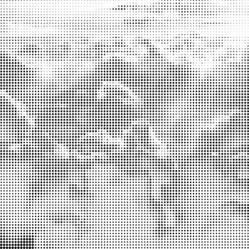 Halftone Pattern. Set of Dots. Dotted Texture on White Background. Overlay Grunge Template. Distress Linear Design. Fade Monochrome Points. Pop Art Backdrop.