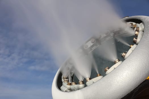 Snow Making Machine in South Tyrol. Italy