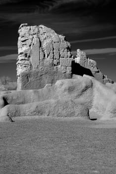 Casa Grande Ruins National Monument of the Pre-columbian Hohokam Indians in Arizona USA