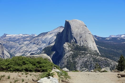 Half Dome in Yosemite National Park. California. USA