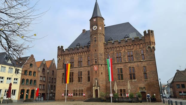 Rathaus am Marktplatz, Kalkar, Deutschland
