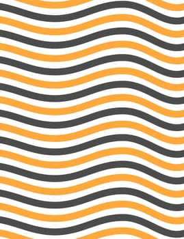 Orange, black and white wave pattern background