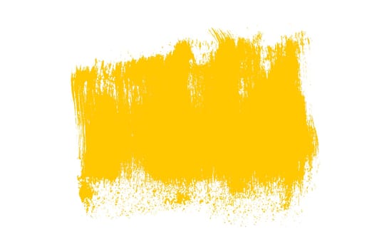 Dirty sketch of hand painted yellow orange brush frame
