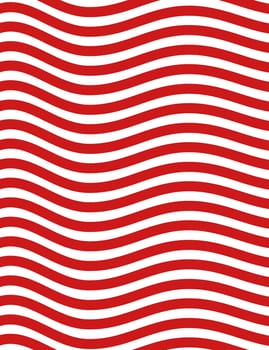 Red and white wave pattern background