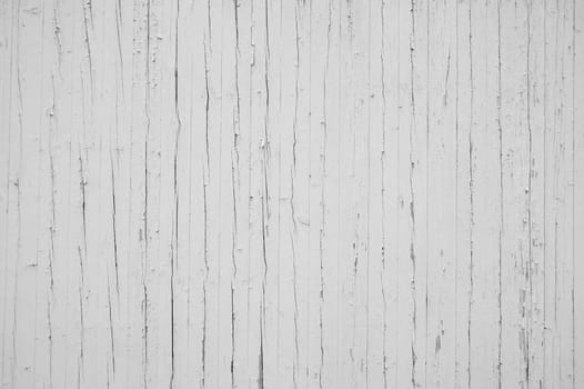 Old weathered wooden planks with white color