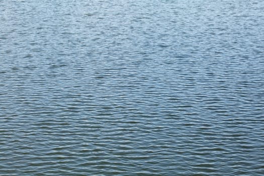 Lake surface, water almost calm only small waves. Abstract watery background.