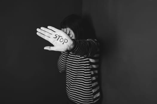 Women violence and abused concept. Stop domestic violence against women and human trafficking.
