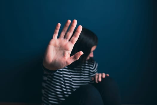 Women violence and abused concept. Stop domestic violence against women and human trafficking.