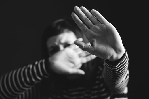 Women violence and abused concept. Stop domestic violence against women and human trafficking.