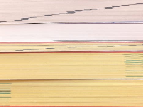 A close up shot of telephone books
