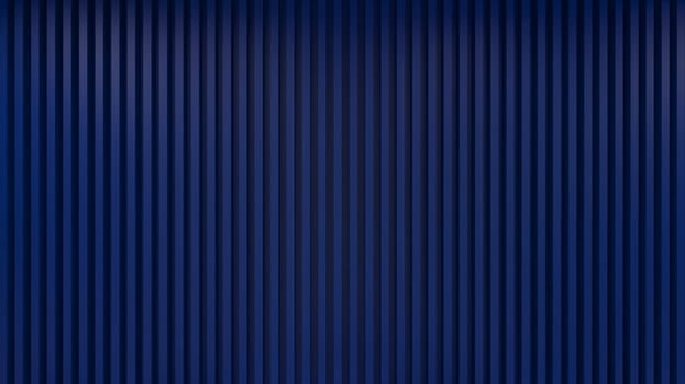 Vertical blue wooden panel wall concept 3d rendering