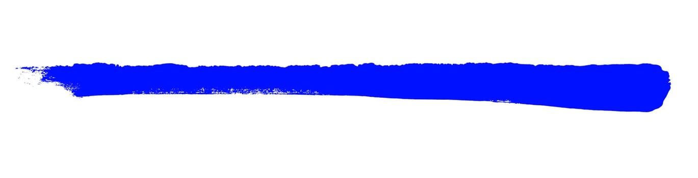 Sketch of dark blue paintbrush stripe