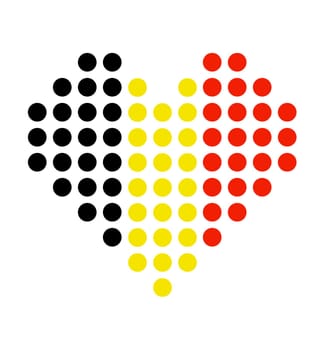 Heart icon with dots: Belgium
