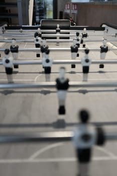 Table football for office recreation, table-top game,  Concept bussinese  , Strategic