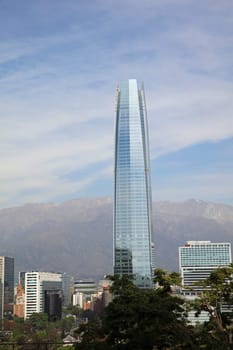 Skyline of Santiago de Chile. Chile. Latin America