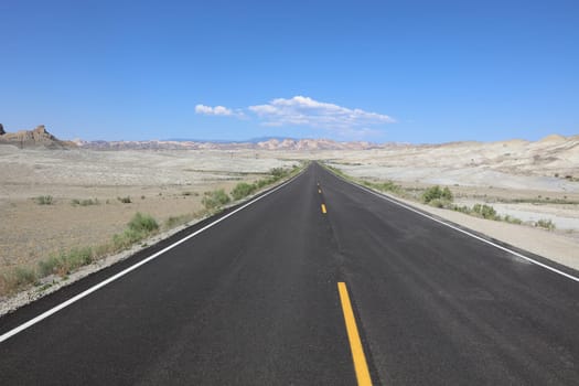 Road to Moab in Utah. United States